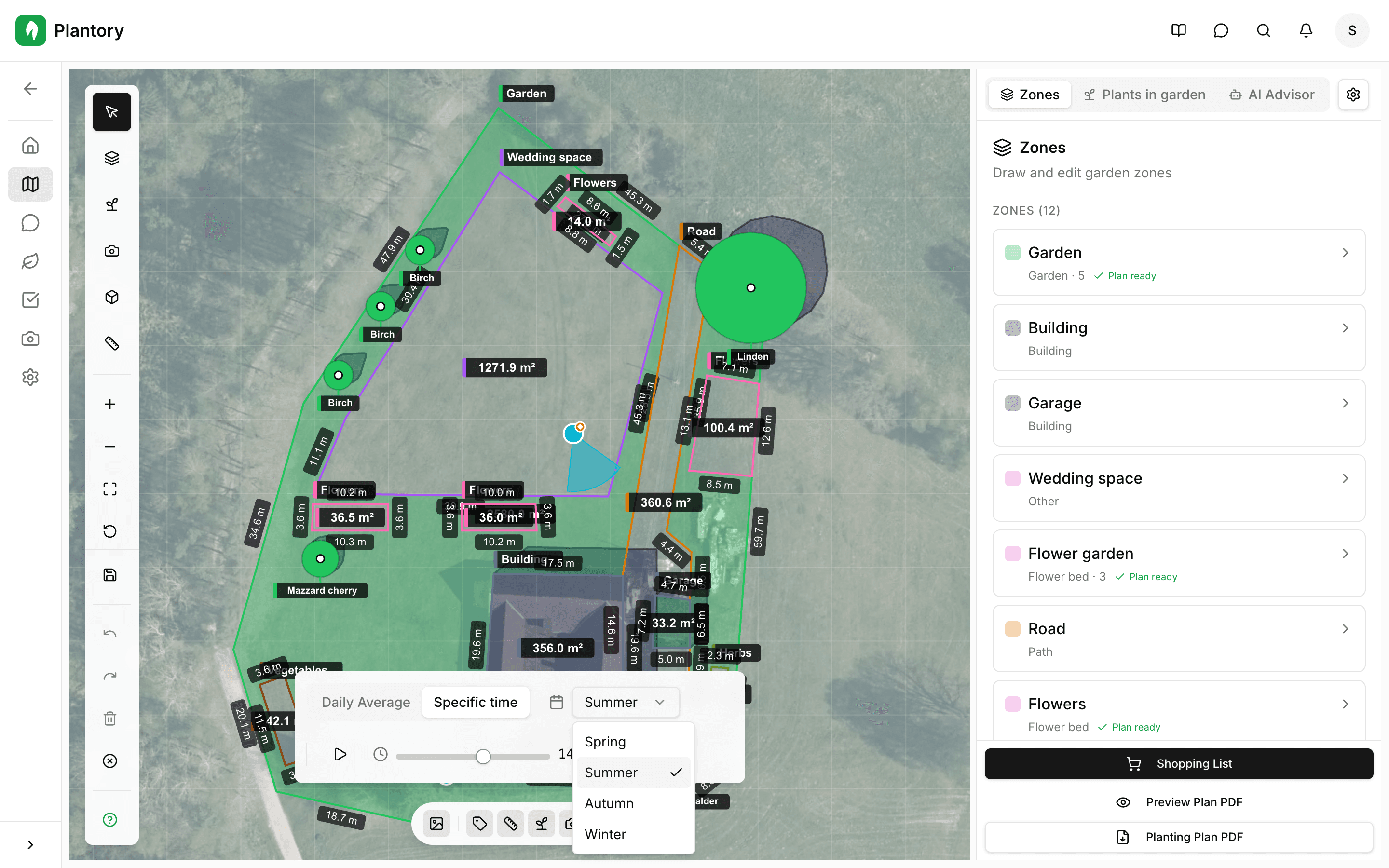 Strumento pennello solare attivo con overlay di esposizione visibile